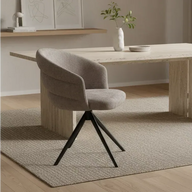 Amika - Taupe Swivel Dining Chair