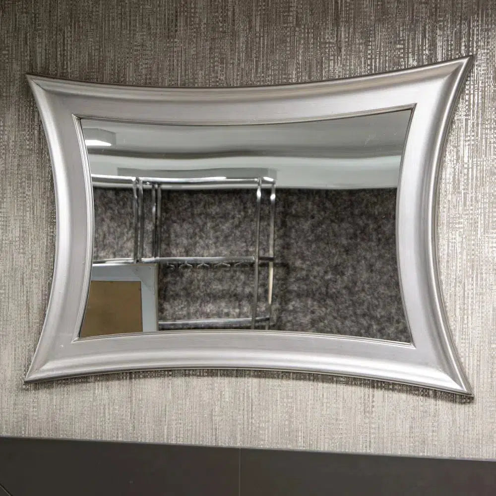 Antique Silver Frame with Flat Mirror