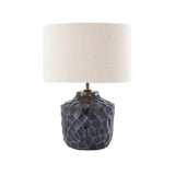 Antique Silver Textured Lamp