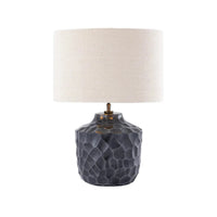 Antique Silver Textured Lamp