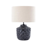 Antique Silver Textured Lamp