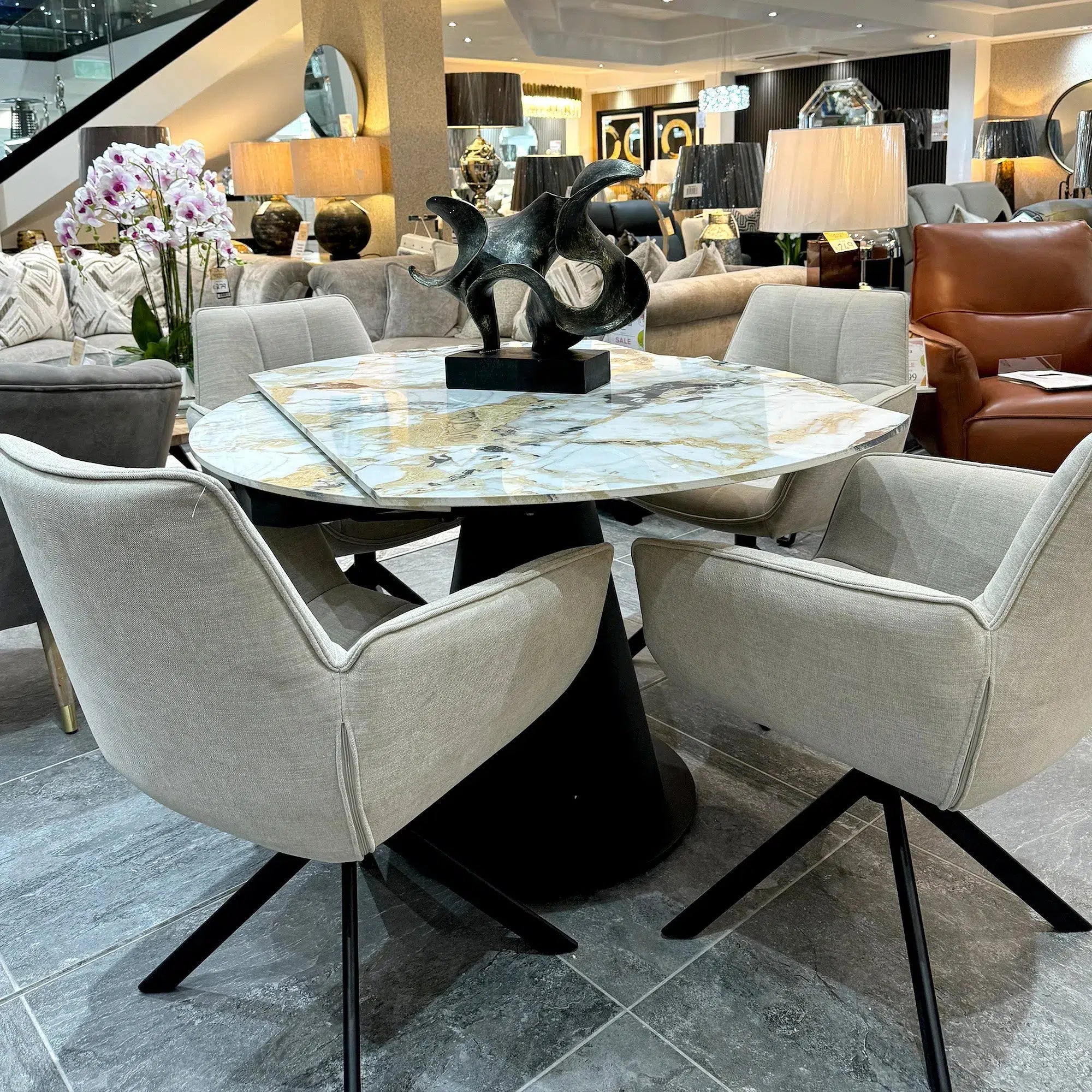 Arabella Dining Table & Evander Dining Set