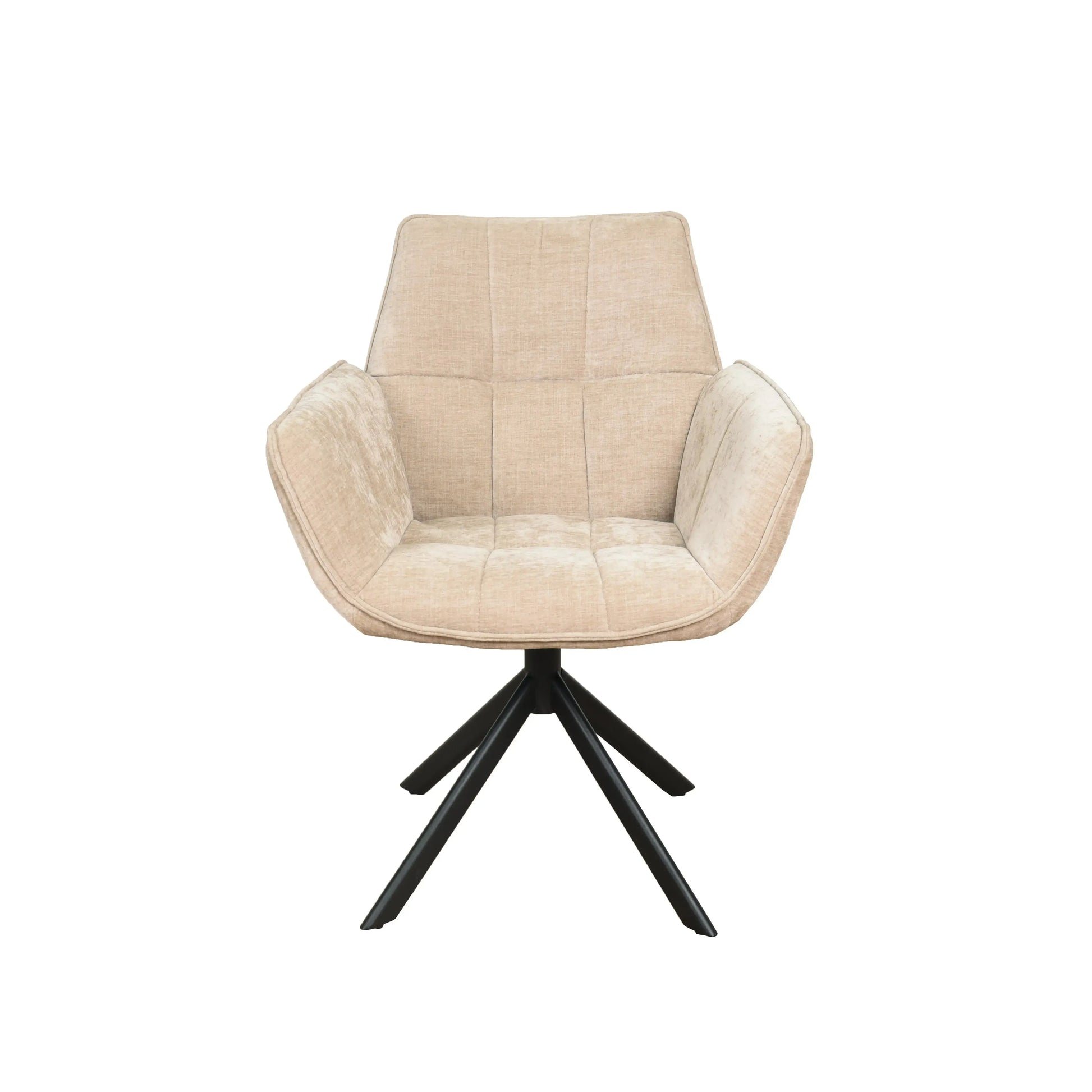 Arabella Dining Table and 4 Evander Beige Chairs