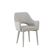 Aria Dining Table and 4 Light Grey Alessia Chairs