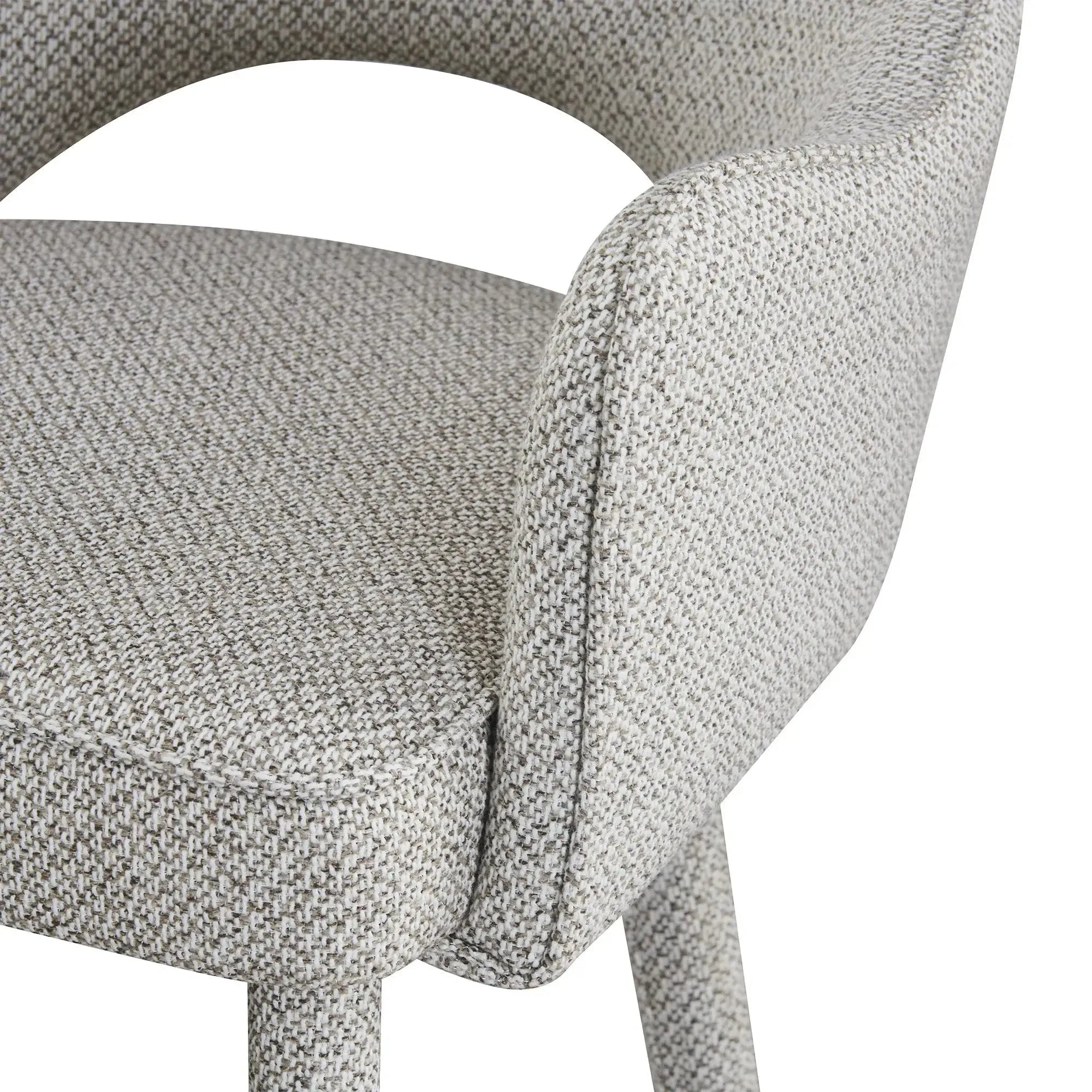 Aria Dining Table and 4 Light Grey Alessia Chairs