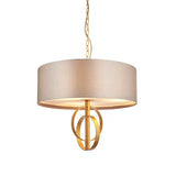 Aria - Hoop Pendant Light With Large Mink Shade