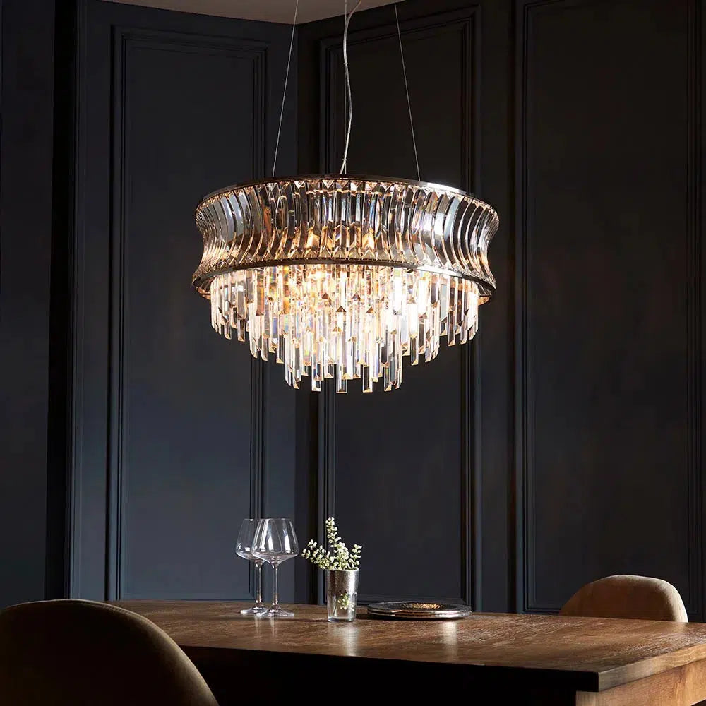 Arizona - 9 Light Pendant with Concabe Clear Glass