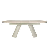 Athena -  1.8m to 2.2m Extending Dining Table (Matt Cream)