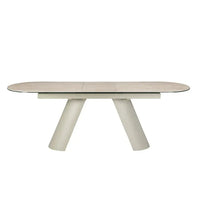 Athena -  1.8m to 2.2m Extending Dining Table (Matt Cream)