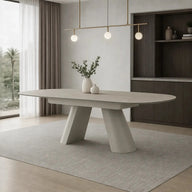 Athena -  1.8m to 2.2m Extending Dining Table (Matt Cream)