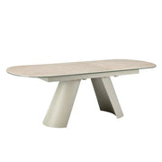 Athena - 1.8m to 2.2m Extending Dining Table (Matt Cream)