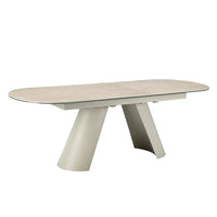 Athena -  1.8m to 2.2m Extending Dining Table (Matt Cream)