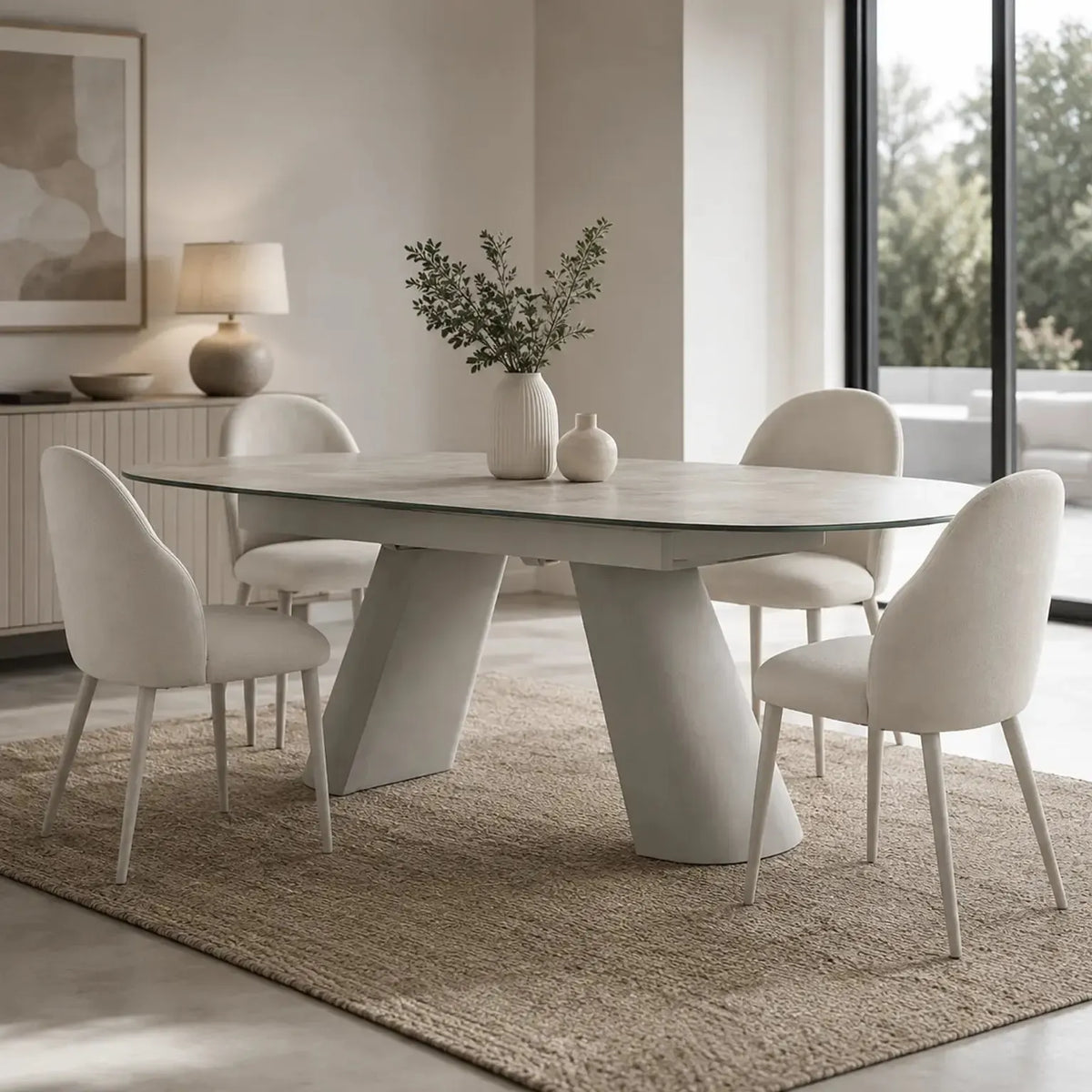 Athena Ext Dining Table and 4 chairs