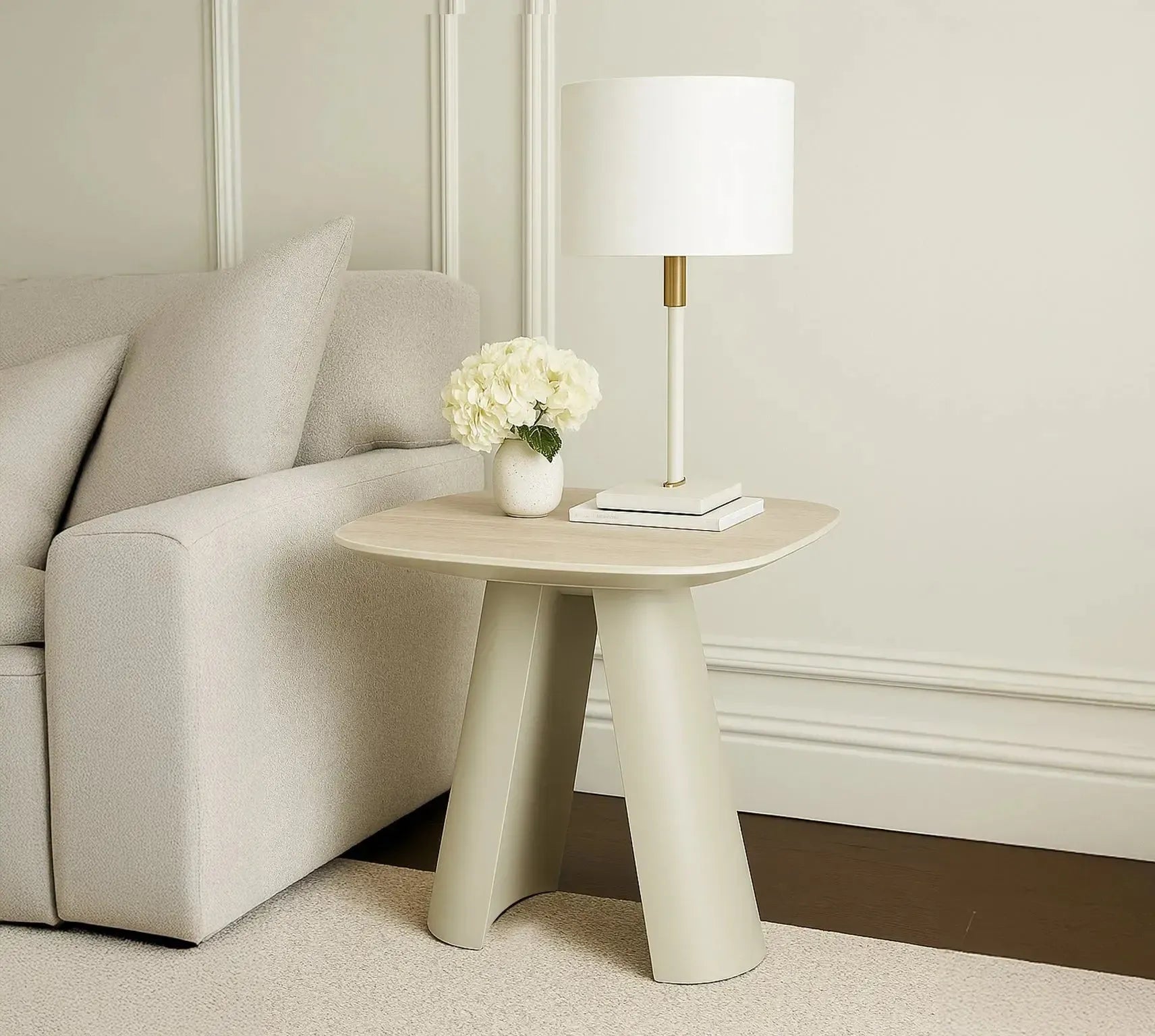 Athena - End Table (Matt Cream)