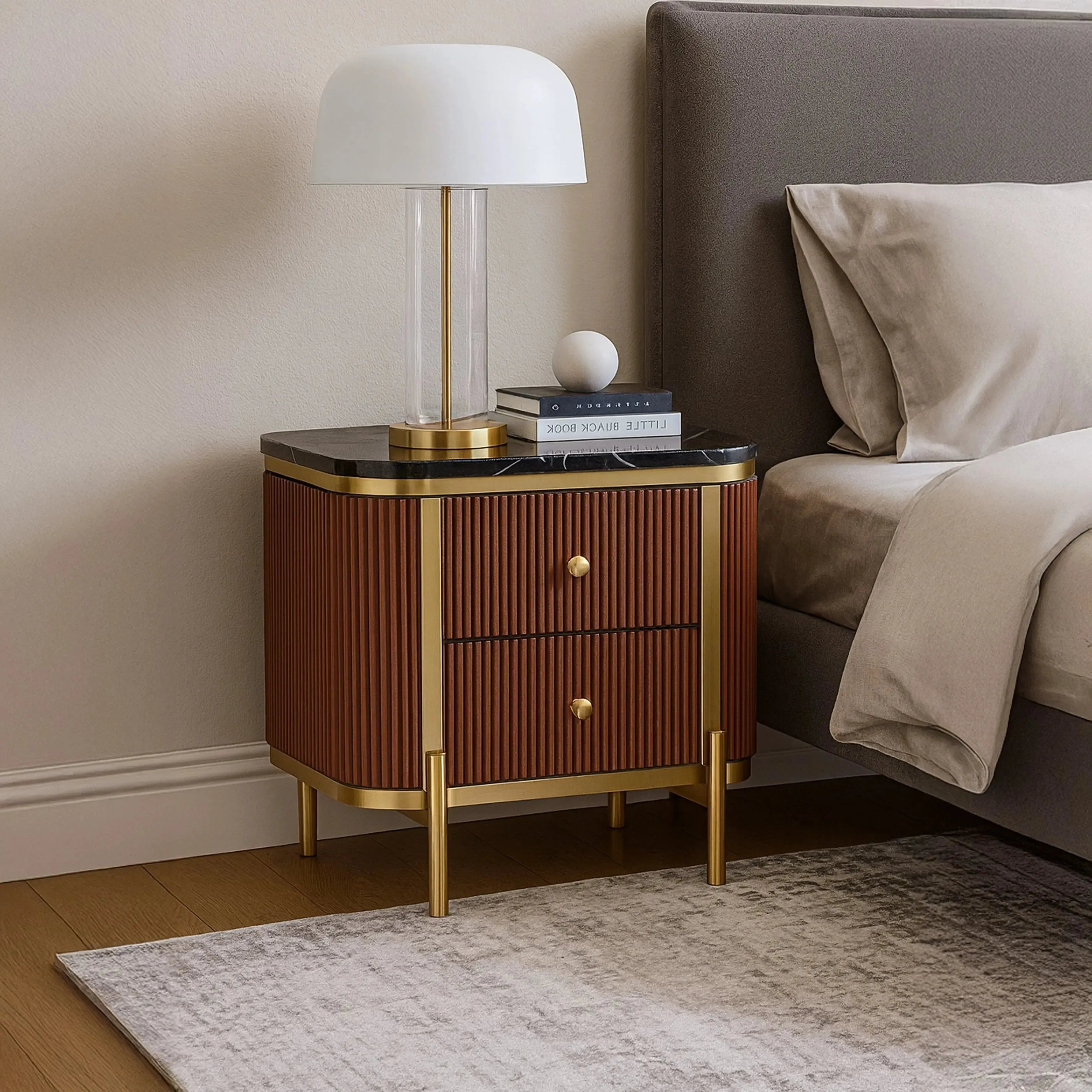 Aurelius - 2 Drawer Bedside