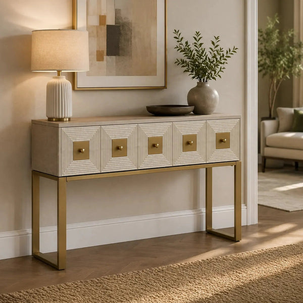 Aztec - 2 Drawer Console Table