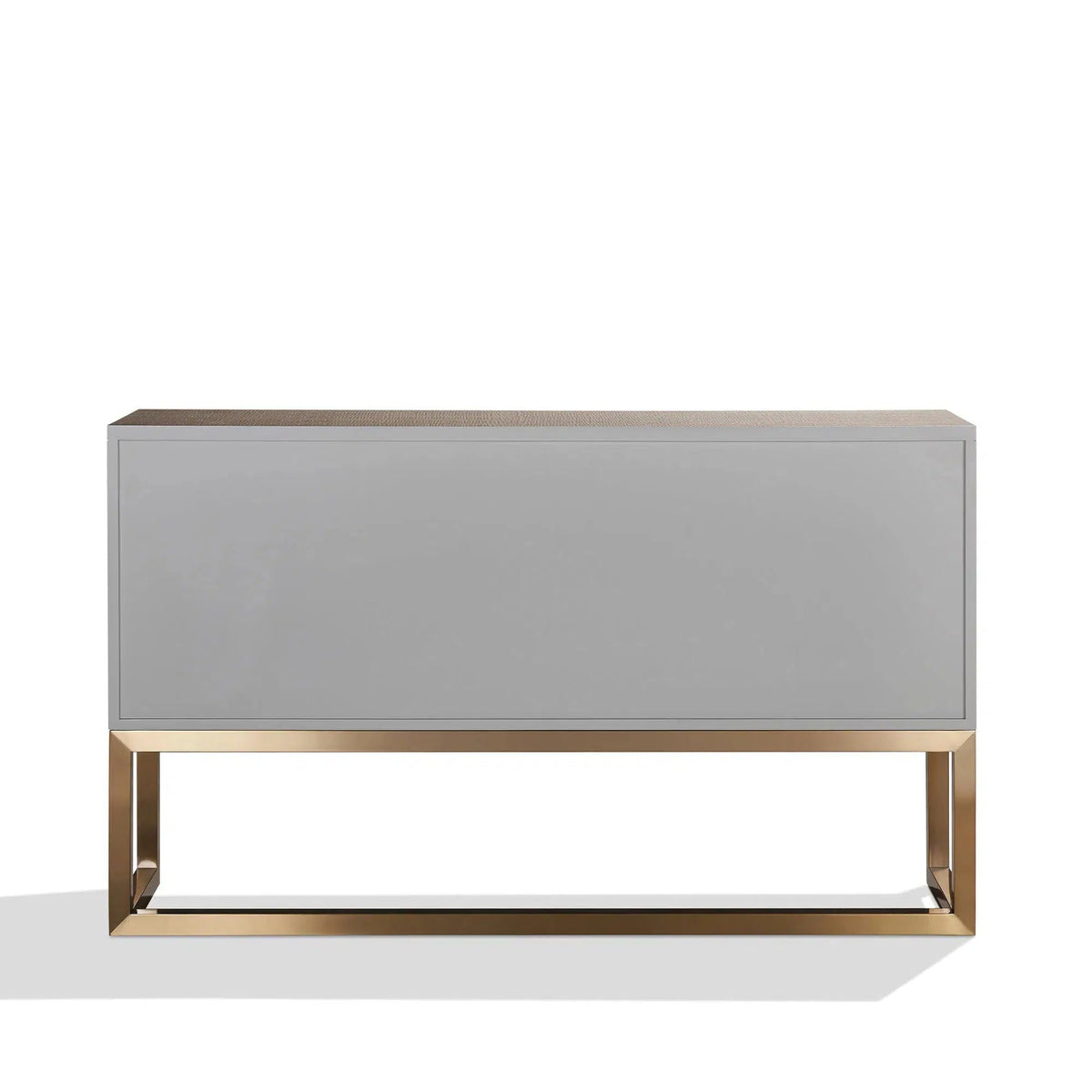 Aztec Champagne Silver and Gold Cube 3 Door Sideboard