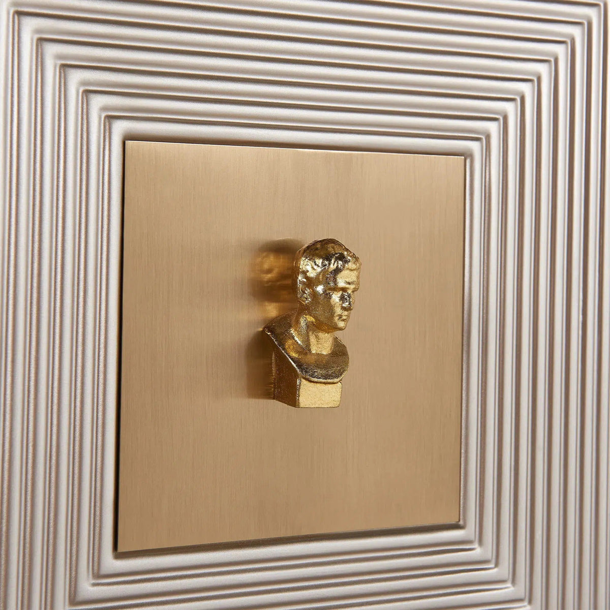 Aztec Champagne Silver and Gold Cube 3 Door Sideboard