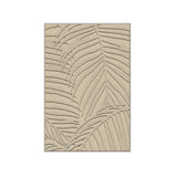 Beige Jungle Leaves Print