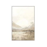 Beige Mountain Painting