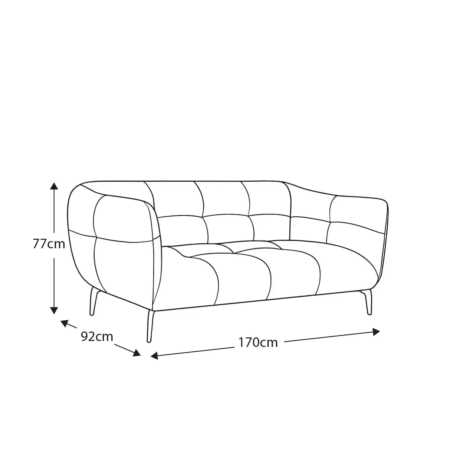 Bentley - 2 Seater Sofa