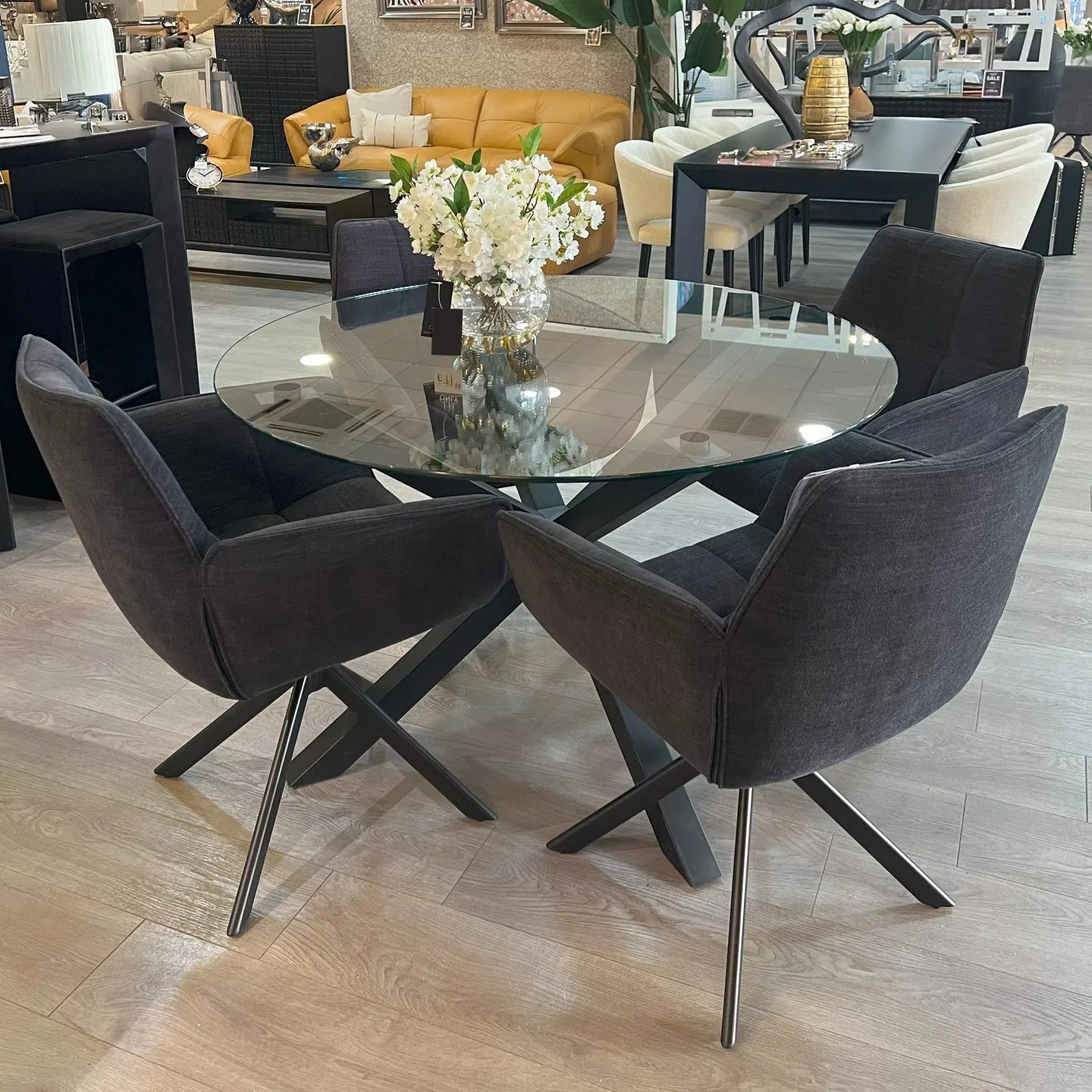 Bishop Dining Table & Evander Chair Set