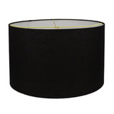 Black Ceramic Lamp with Black Linen Shade