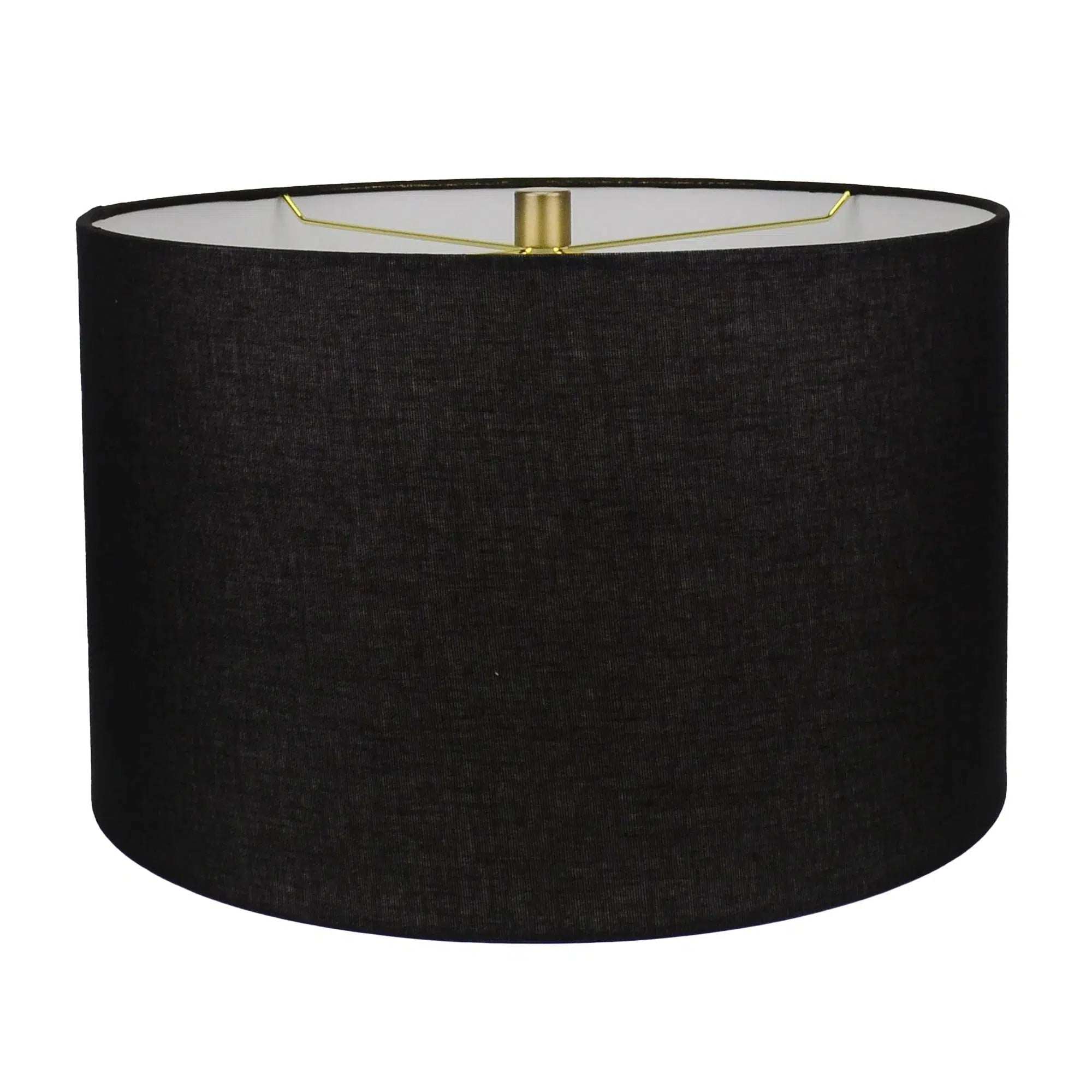 Black Ceramic Lamp with Black Linen Shade