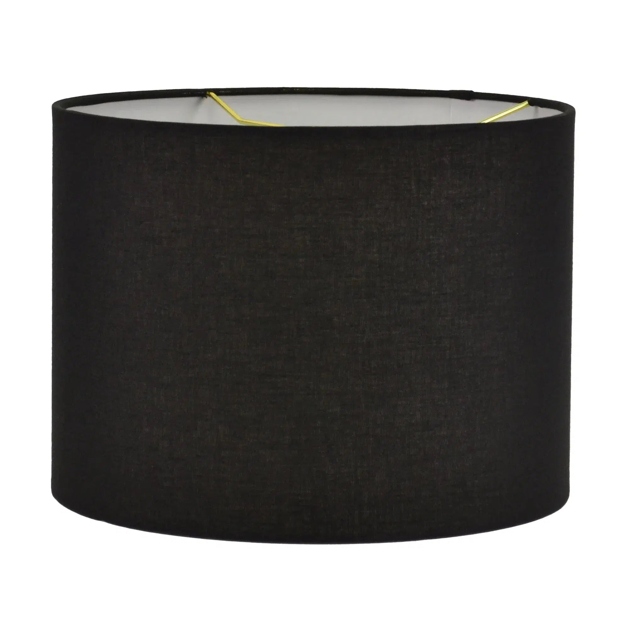 Black Glass Lamp with Black Linen Shade