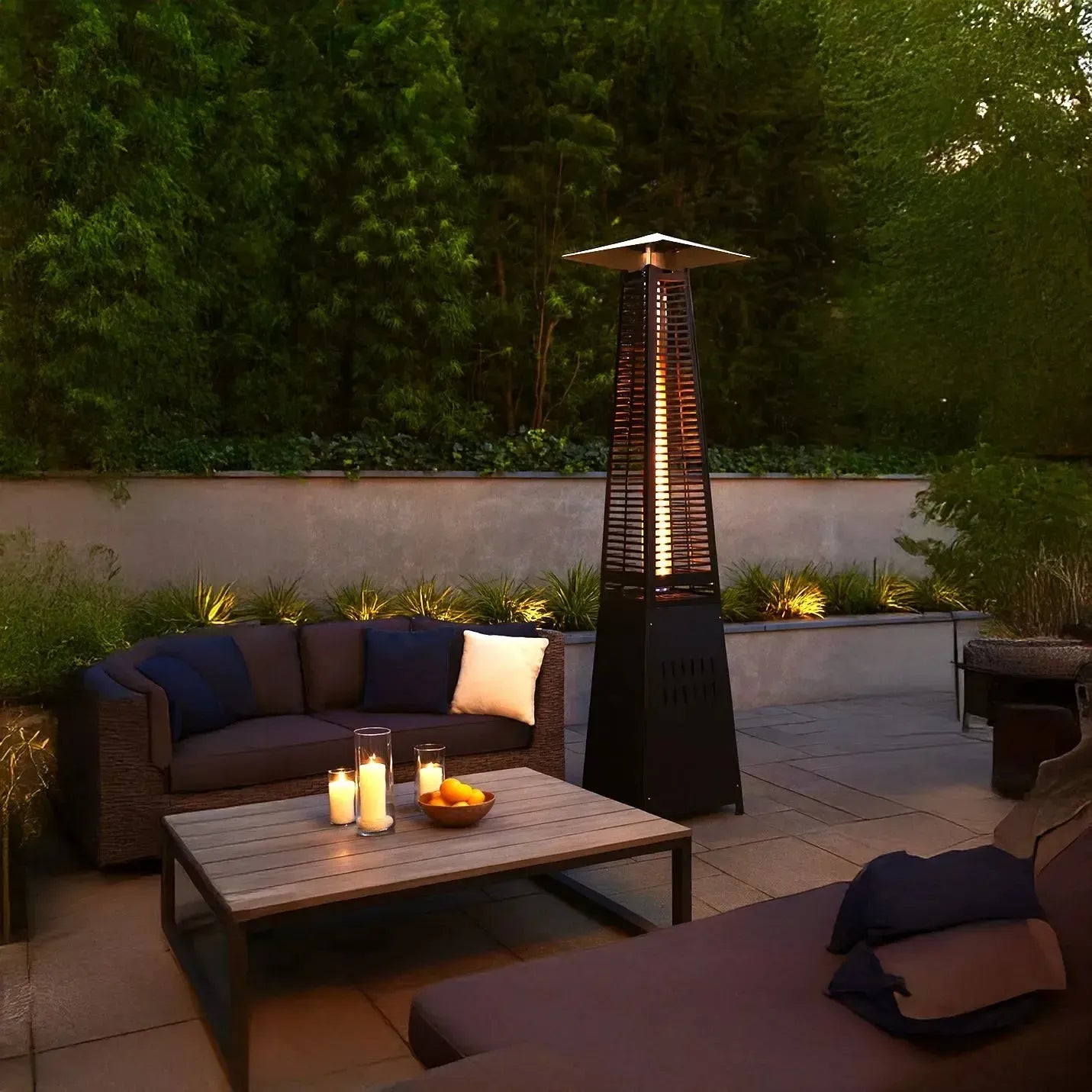 Black Pyramid Patio Heater