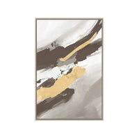 Black, White and Gold Abstract Hand Painting 12