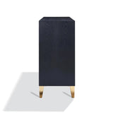 Black and Gold Detail 4 Door Sideboard