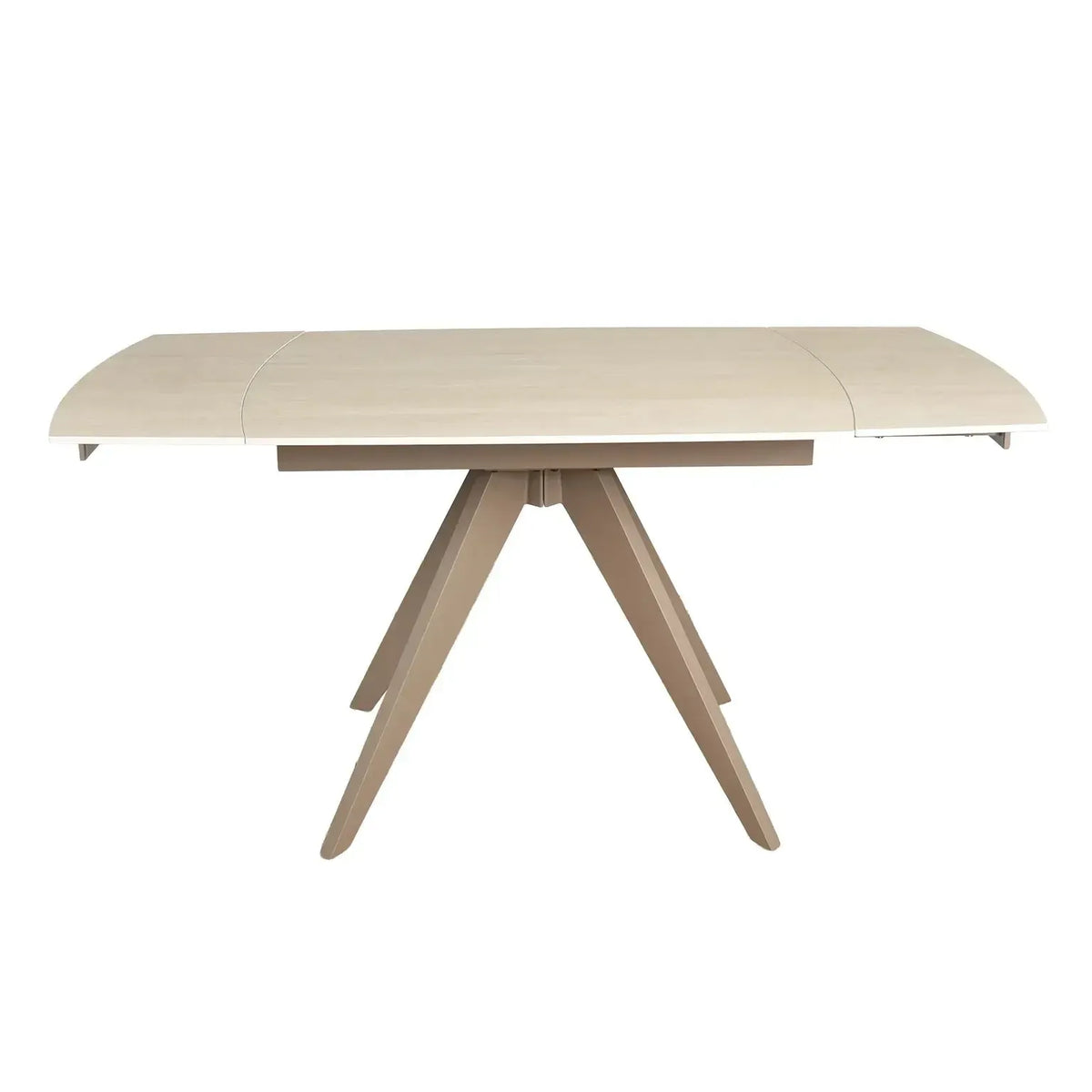 Brent Beige Ext Dining Table and 4 Huxley beige Dining Chairs
