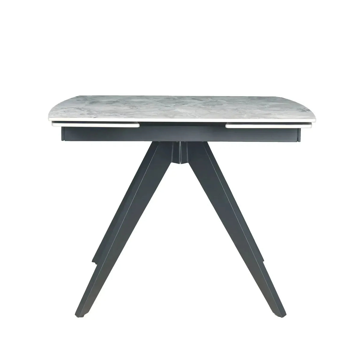 Brent Grey Dining Table and 4 Huxley Dark Grey Dining Chairs