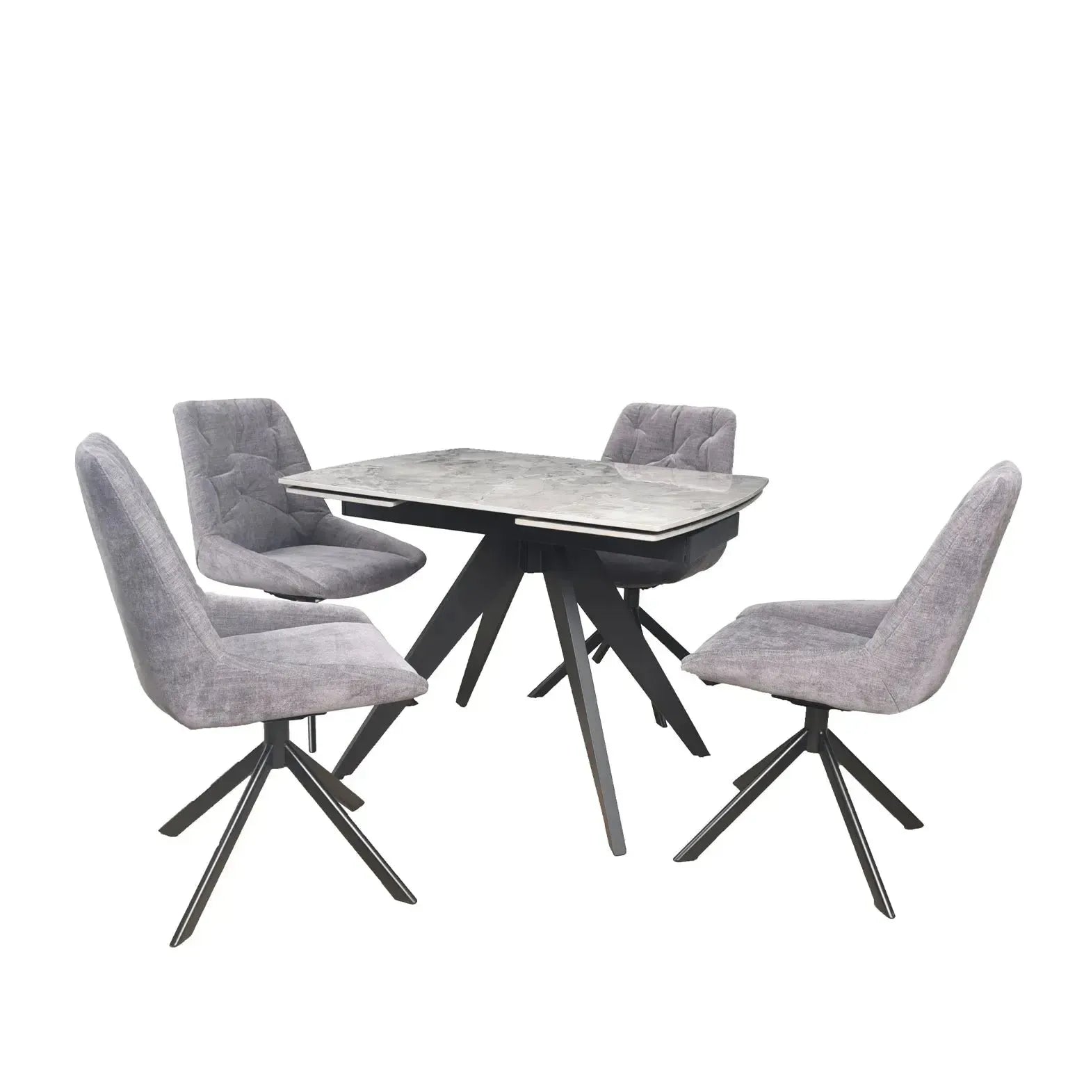 Brent - Extending Dining Table- Grey
