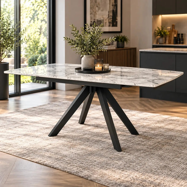 Brent - Extending Dining Table- Grey