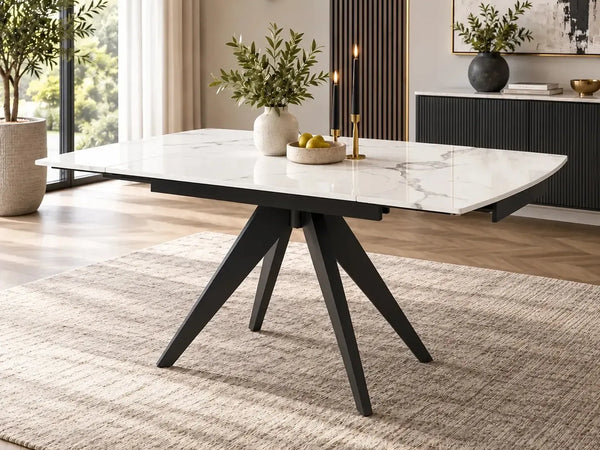 Brent Extending Dining table - White