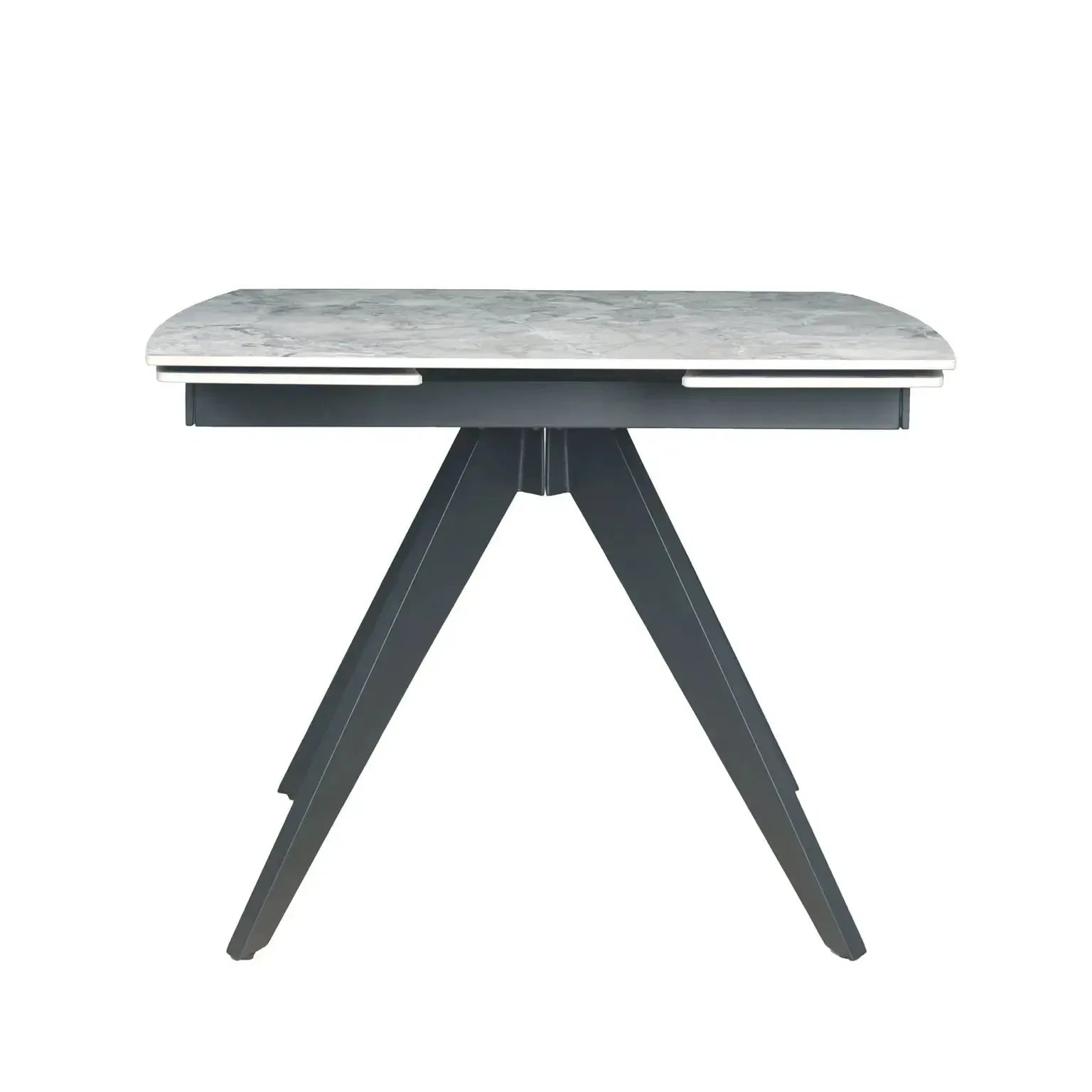 Brent Grey Dining Table and 4 Huxley Light Grey Dining Chairs