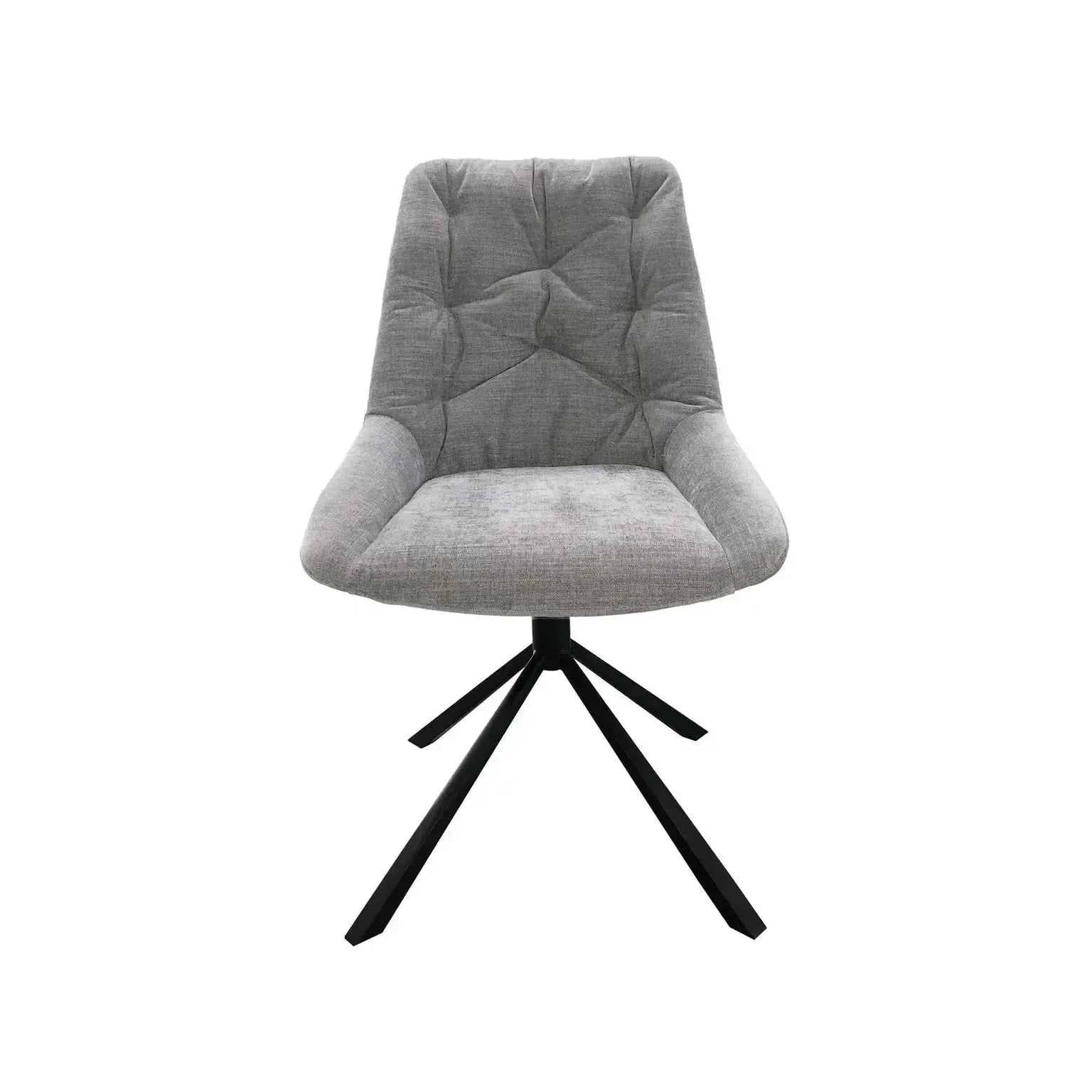 Brent Grey Dining Table and 4 Huxley Light Grey Dining Chairs