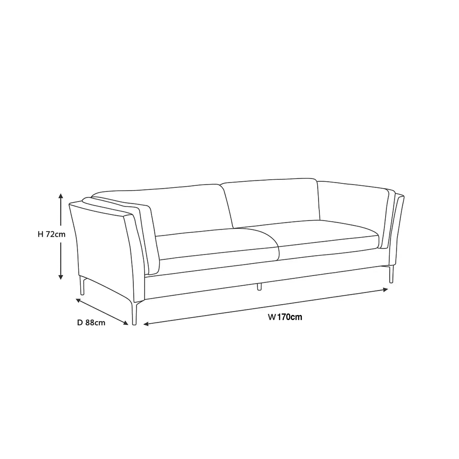 Brooks - 2 Seater Sofa - Cognac