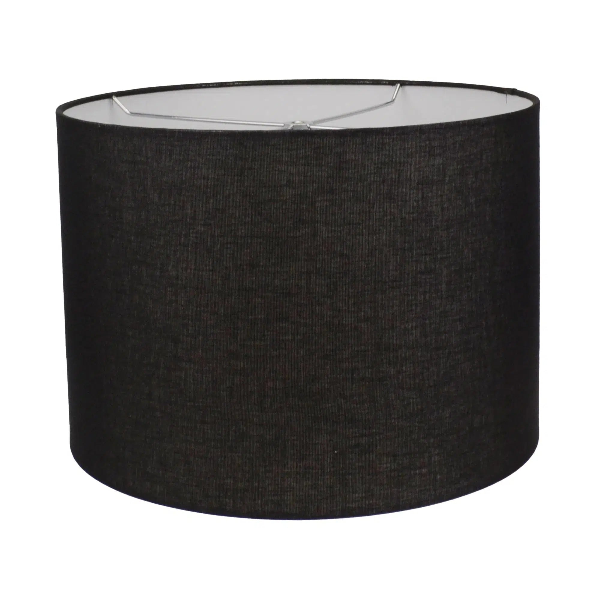 Brushed Ceramic Lamp with Black Linen Shade