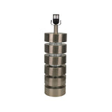 Brushed Nickel Lamp with Black Linen Shade 2