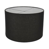 Brushed Nickel Lamp with Black Linen Shade 2