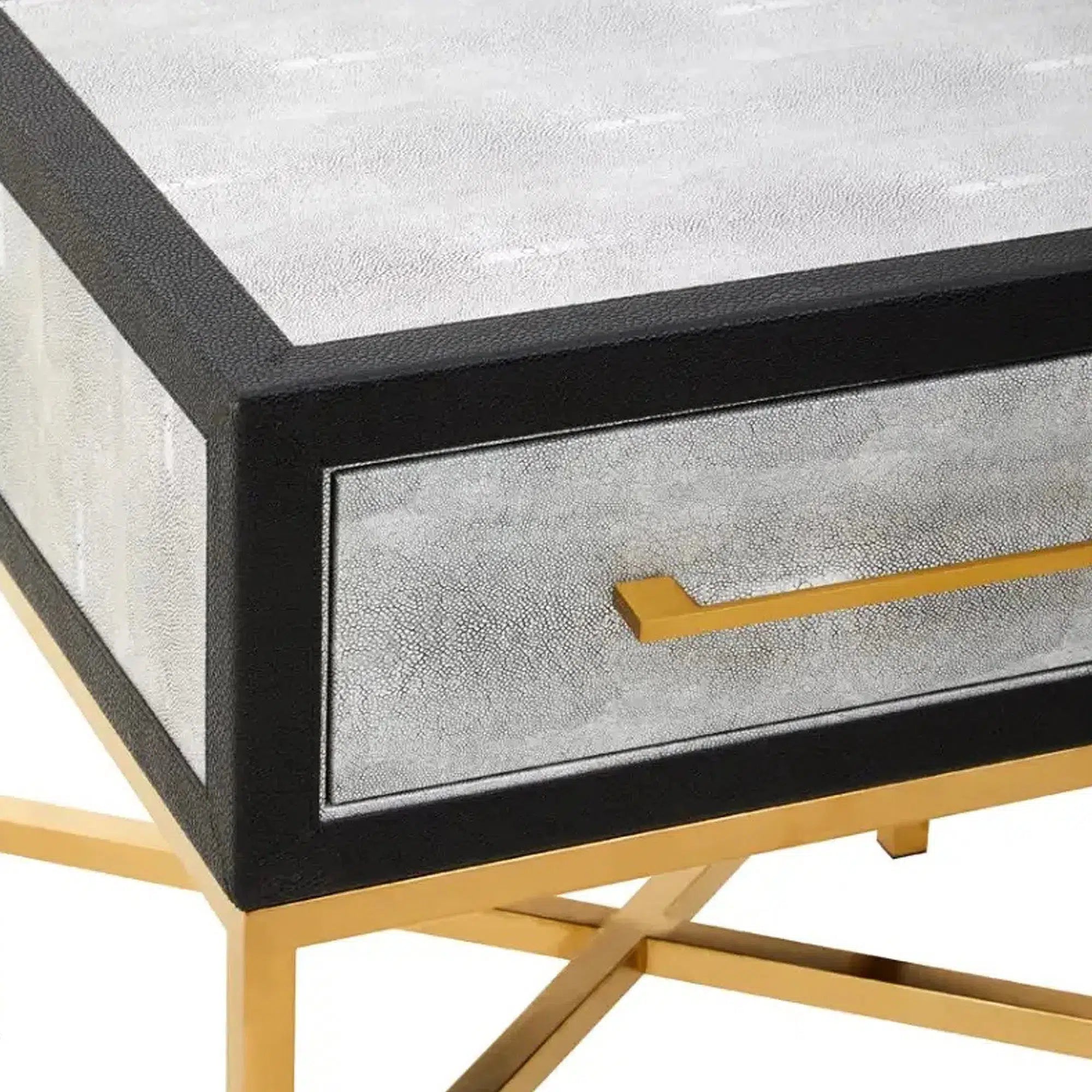 Cadiz - Grey Shagreen Side Table