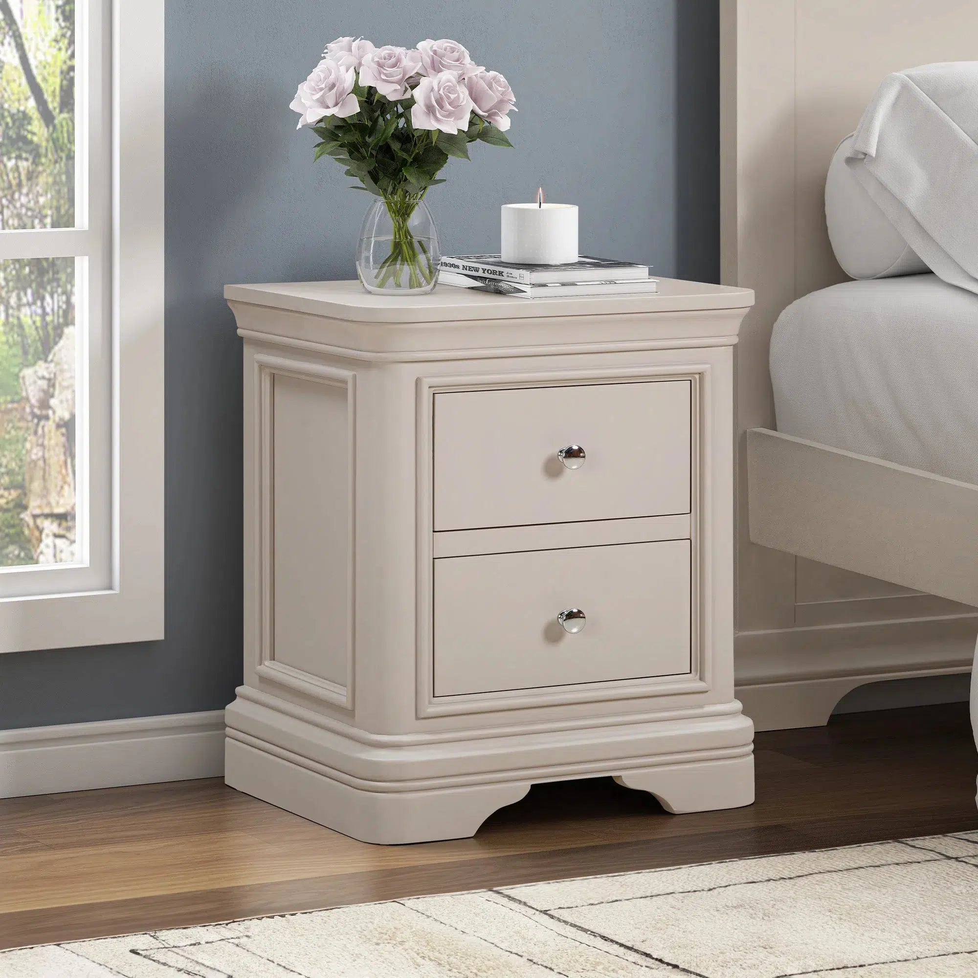 Cambridge - Bedside Table - Grey