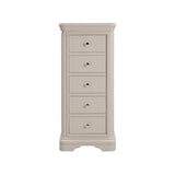 Cambridge - Tall 5 Drawer Chest - Grey