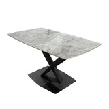 Carrera- Glossy Grey Dining Table 1.4m