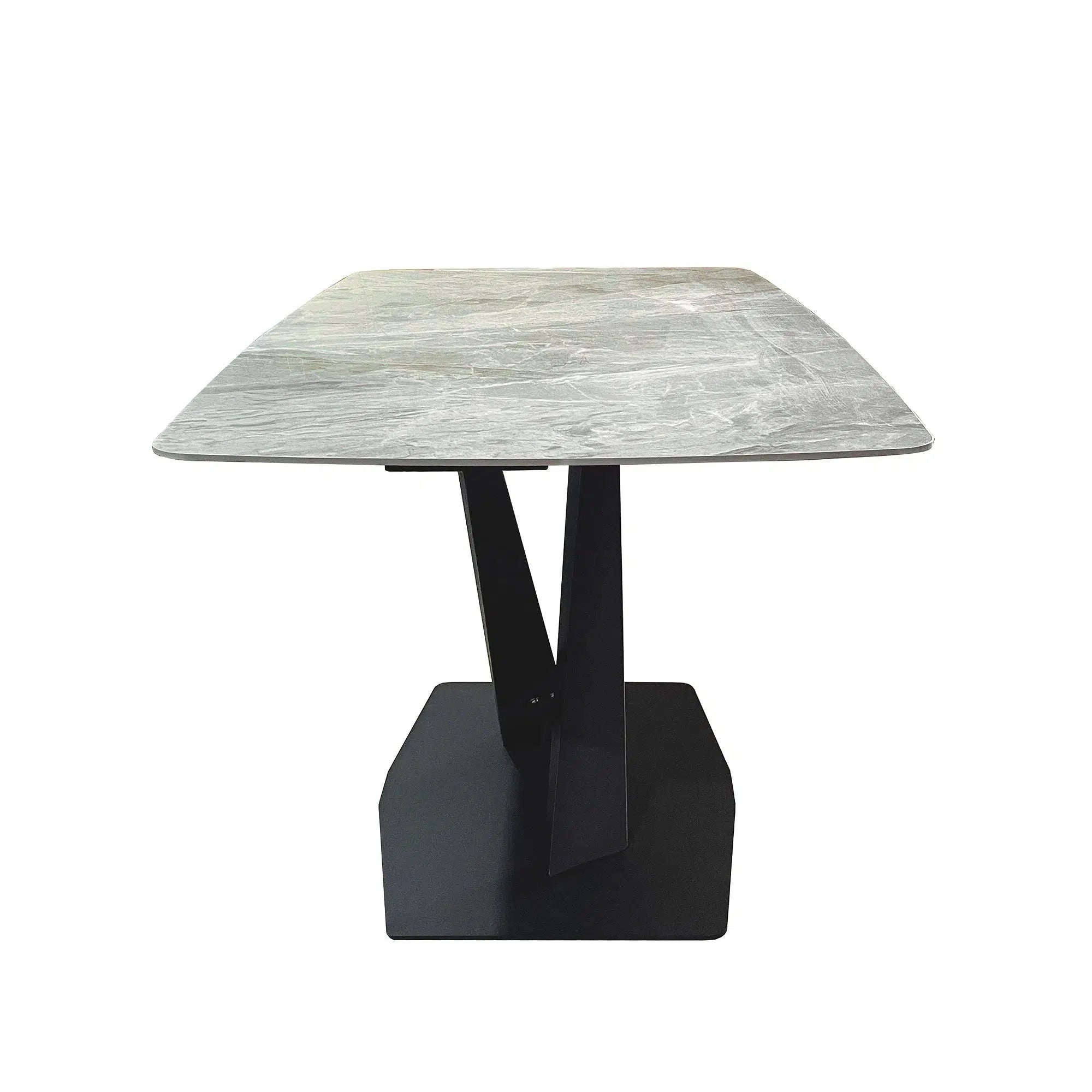 Carrera- Glossy Grey Dining Table 1.4m