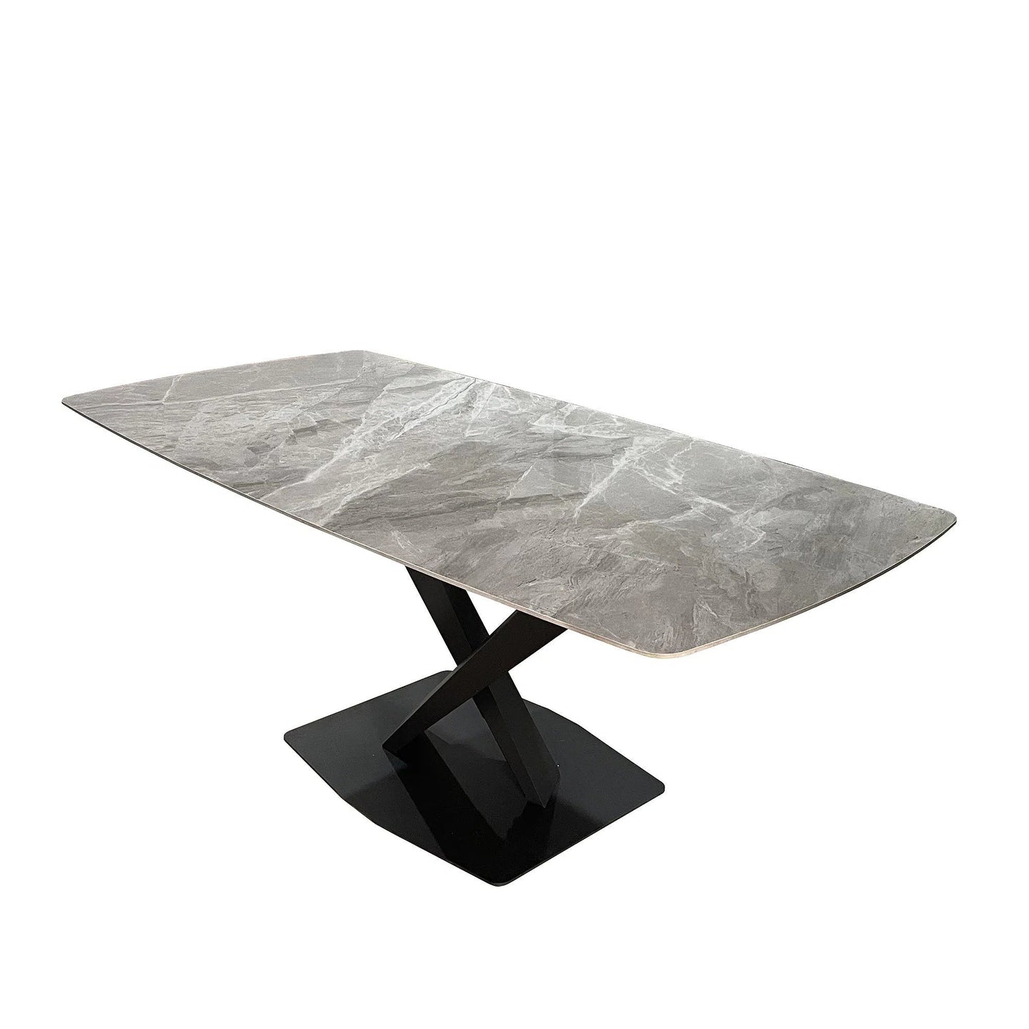 Carrera- Glossy Grey Dining Table 1.8m