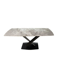 Carrera- Glossy Grey Dining Table 1.8m